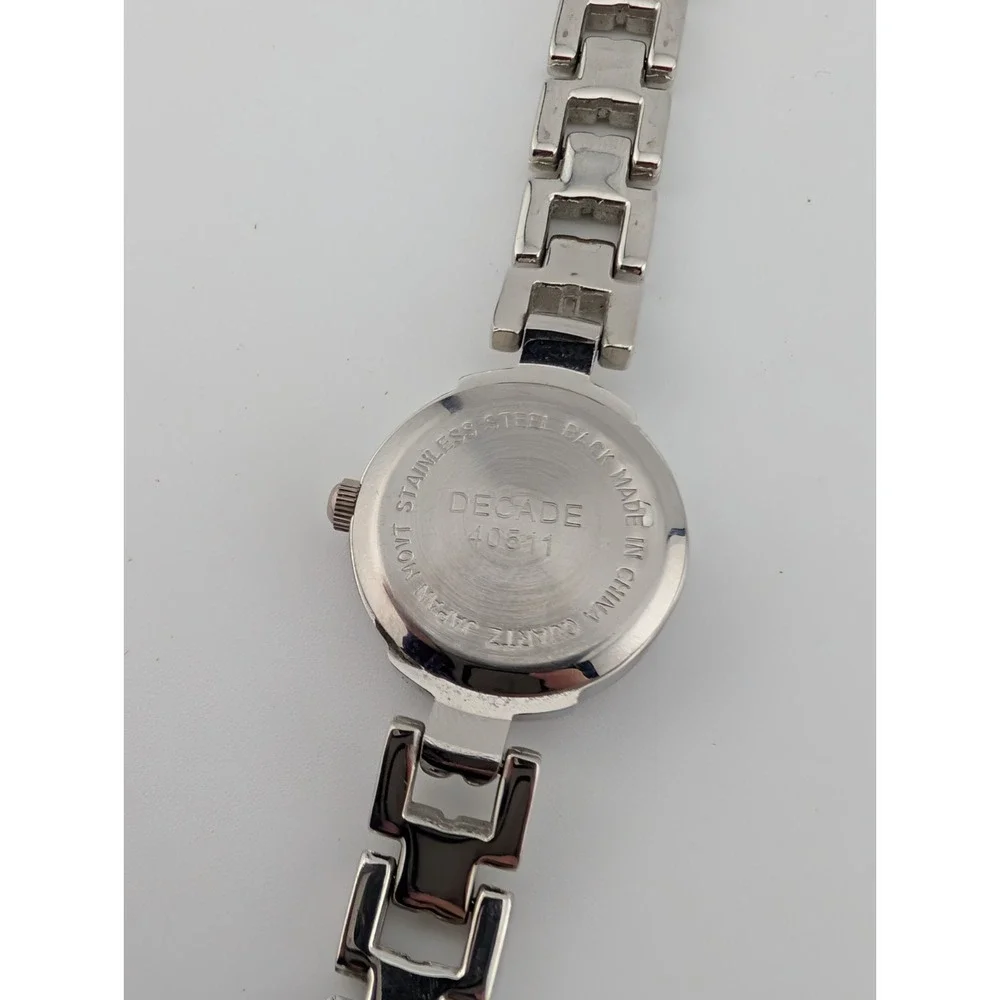 Decade Watch Women 21mm Case Blue Dial‎ Silver 7.75